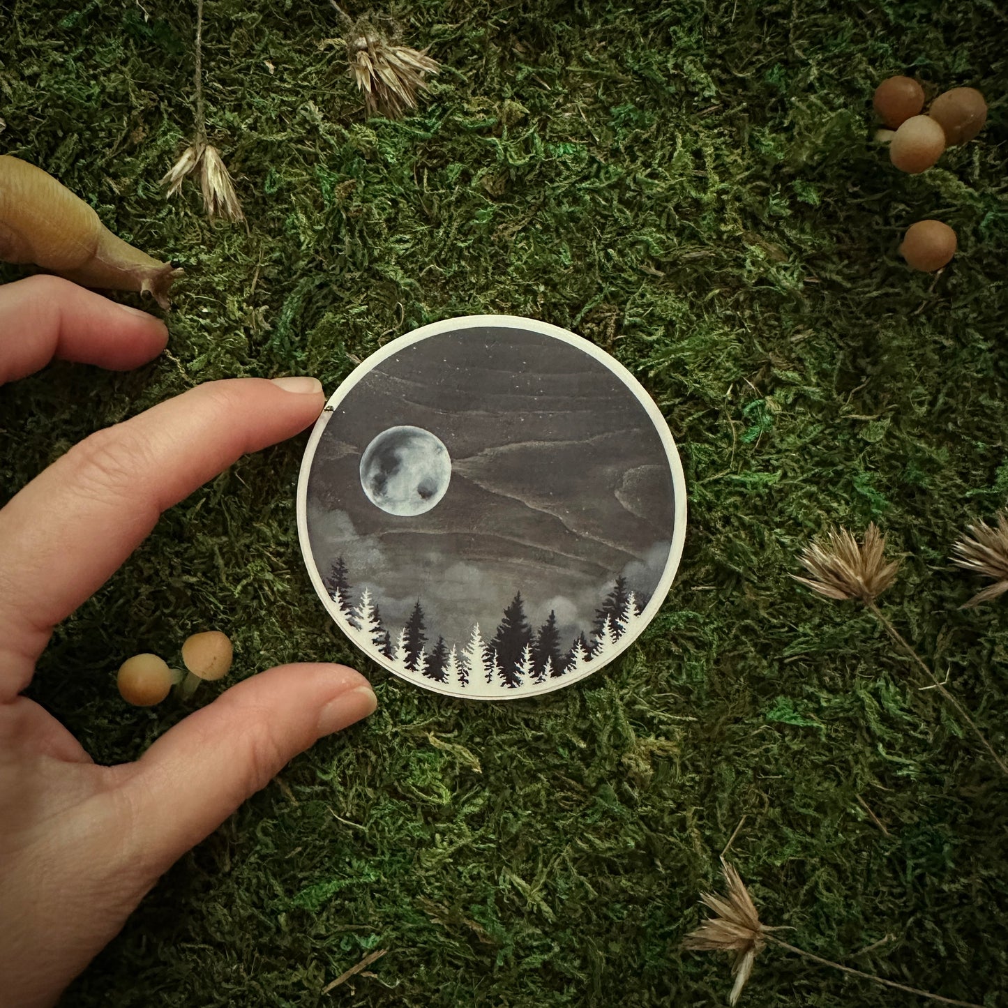 "Wolf Moon" 3" Sticker