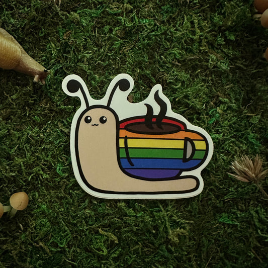 "Rainbow Snail" 3" Sticker