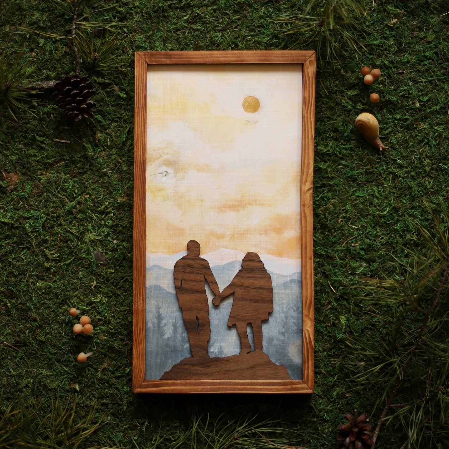 "The Path Ahead" 6x12" Couple Framed Print