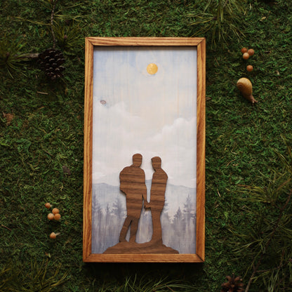 "As Long As You're Beside Me" 6x12" LGBTQ+ Framed Print