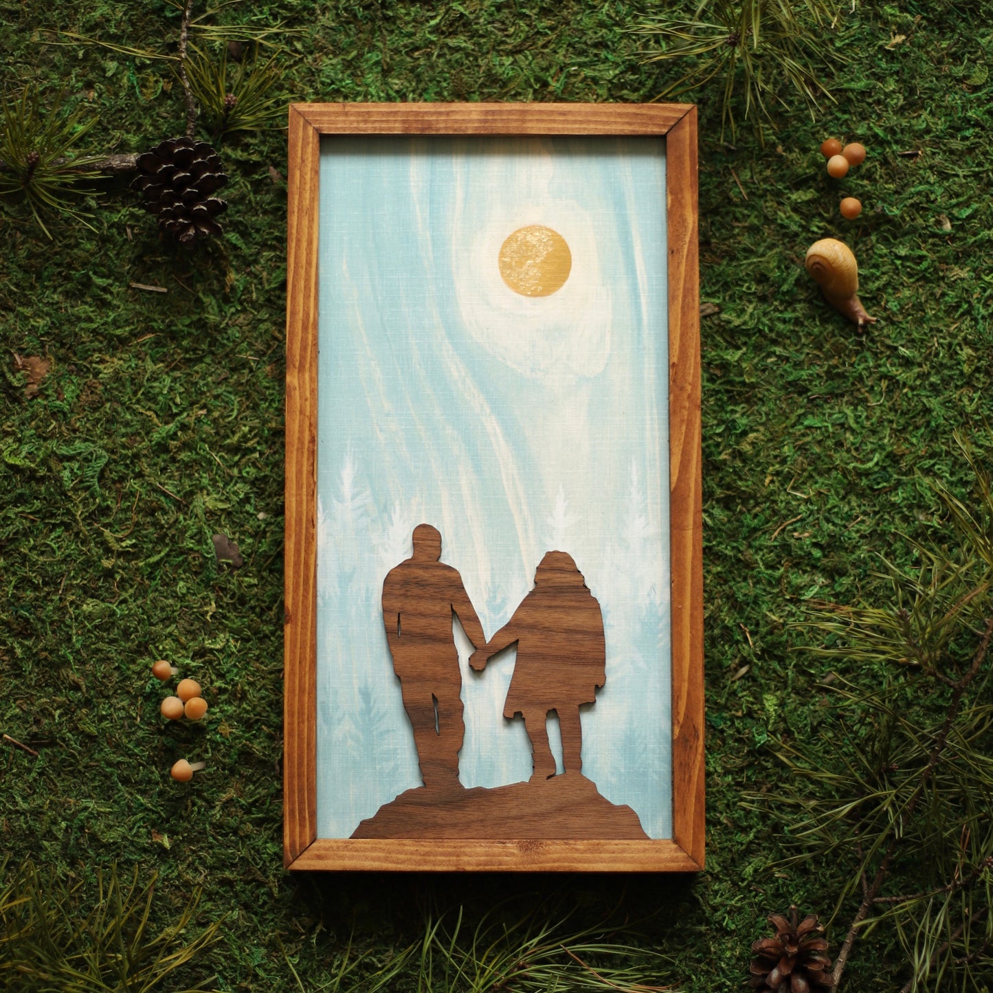 "The Path Ahead" 6x12" Couple Framed Print