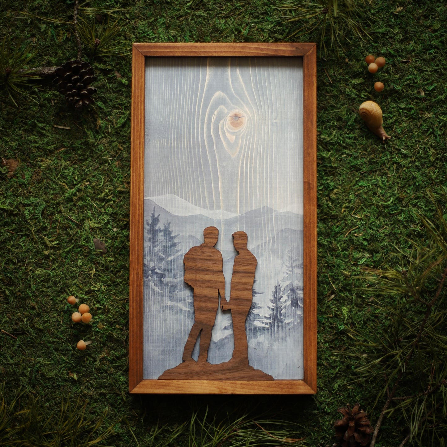 "As Long As You're Beside Me" 6x12" LGBTQ+ Framed Print