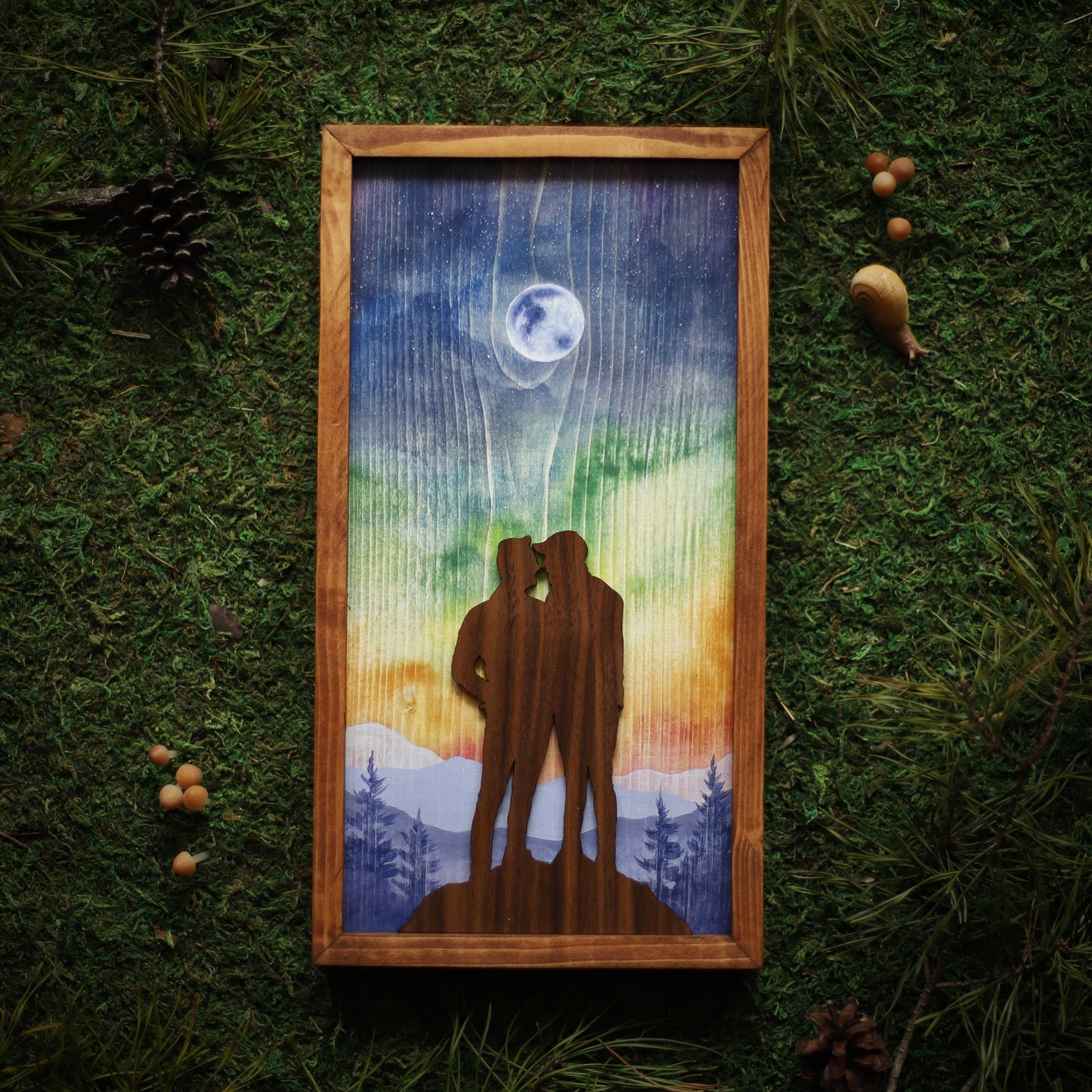 "Just the Beginning" 6x12" LGBTQ+ Couple Framed Print