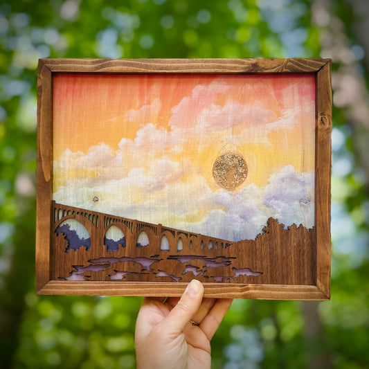 "Richmond Railway Bridge" 10" James River Pride Print