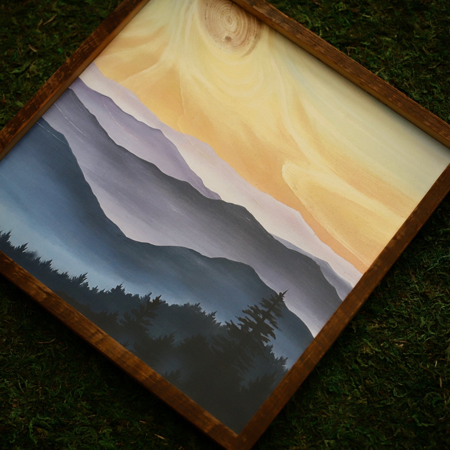 "Blue Ridge Majesty" Square Framed Print (Customizable)