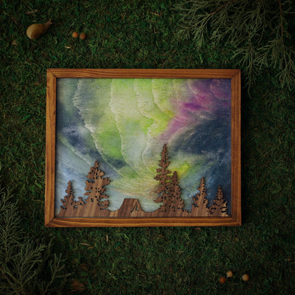 “Arctic Reverie” Northern Lights Framed Print