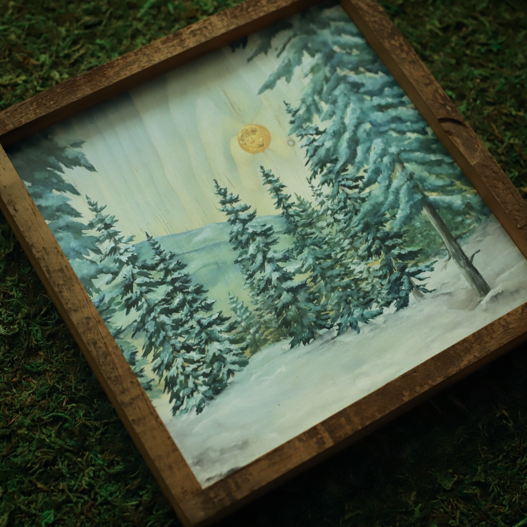 “Powder Day" 8x8" Customizable Print