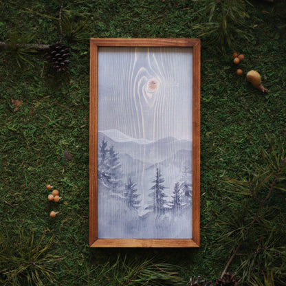 "Northwest Woods" 6x12" Framed Print (Customizable)