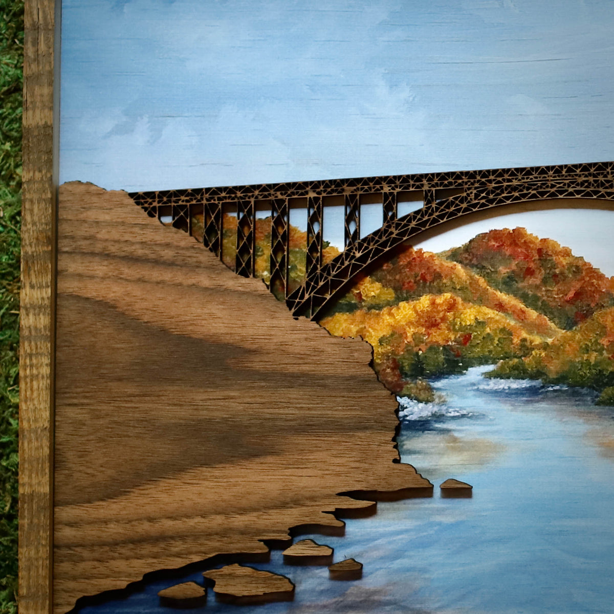 “Bridge Day" 18" Framed Print