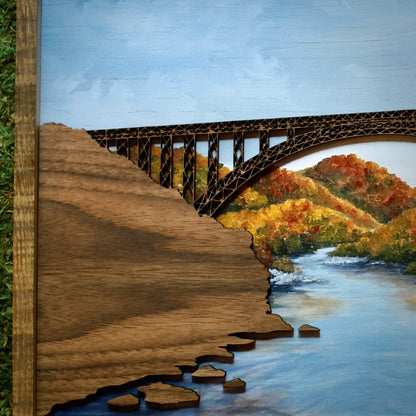 “Bridge Day" 18" Framed Print