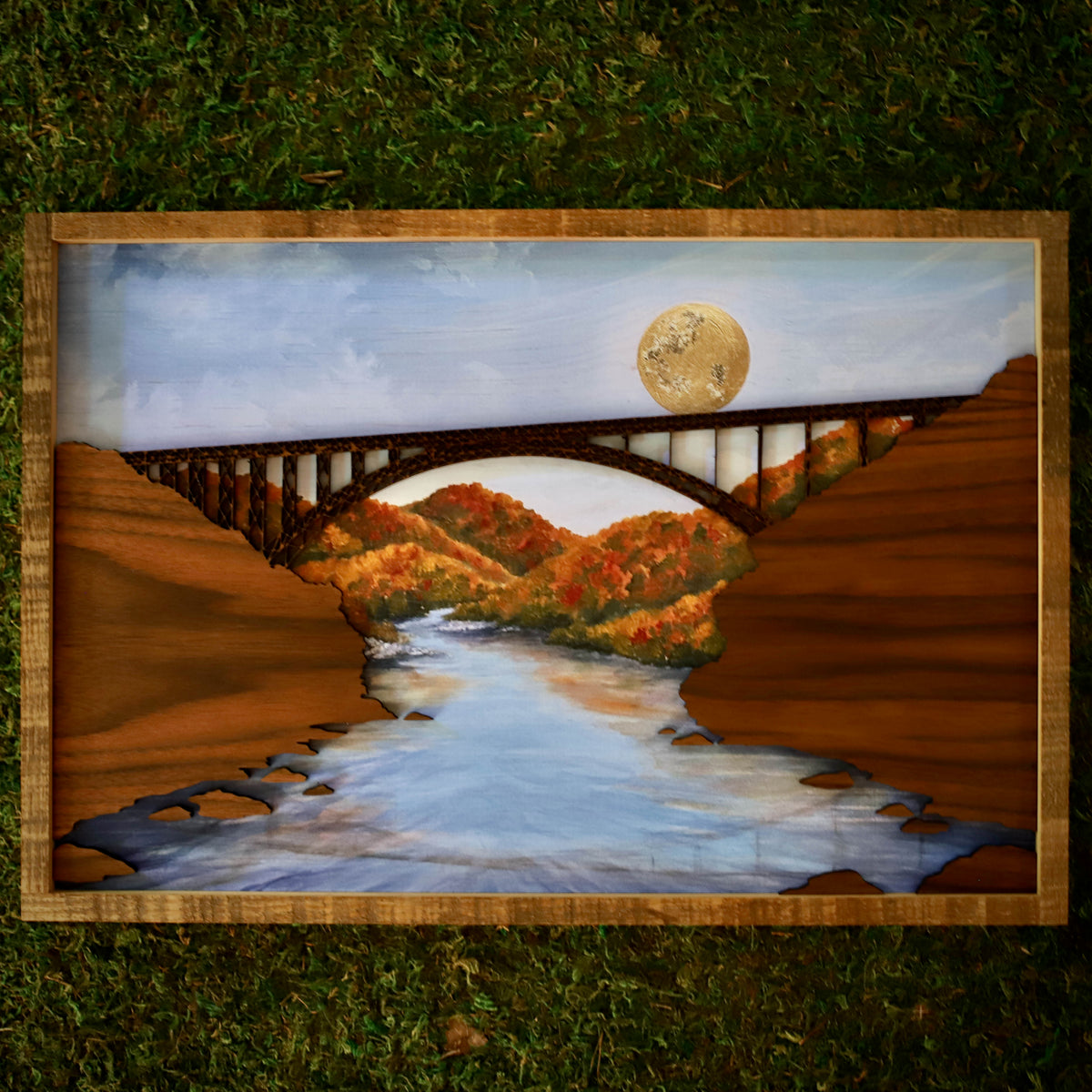 “Bridge Day" 18" Framed Print