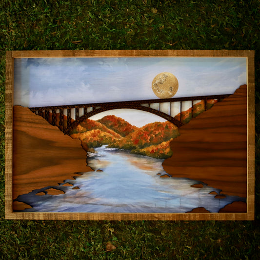 “Bridge Day" 18" Framed Print