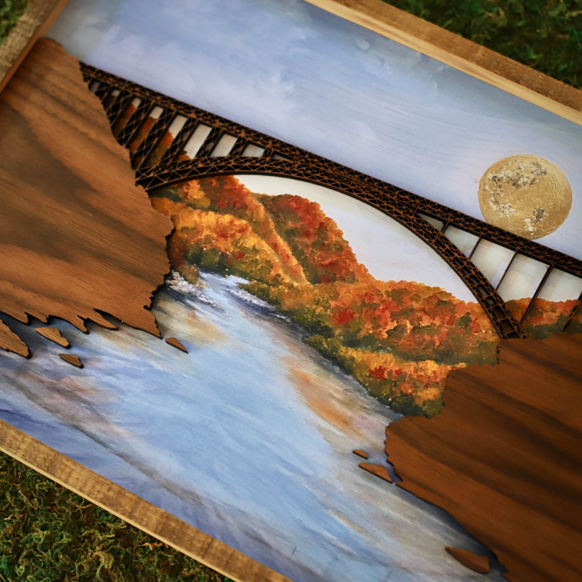 “Bridge Day" 18" Framed Print