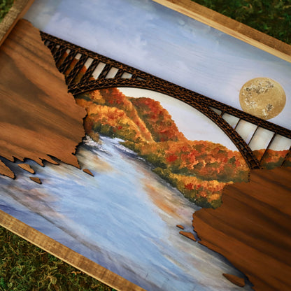“Bridge Day" 18" Framed Print