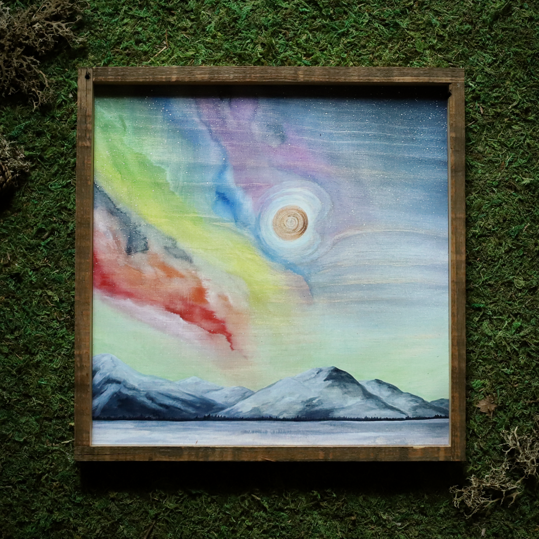 "Alaskan Aurora" Seconds – 12" x 12"