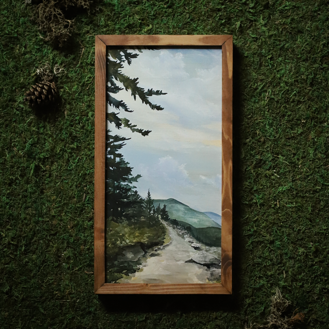"The Trail Provides" Framed Wood Art