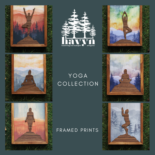 Framed Prints: Yoga Collection