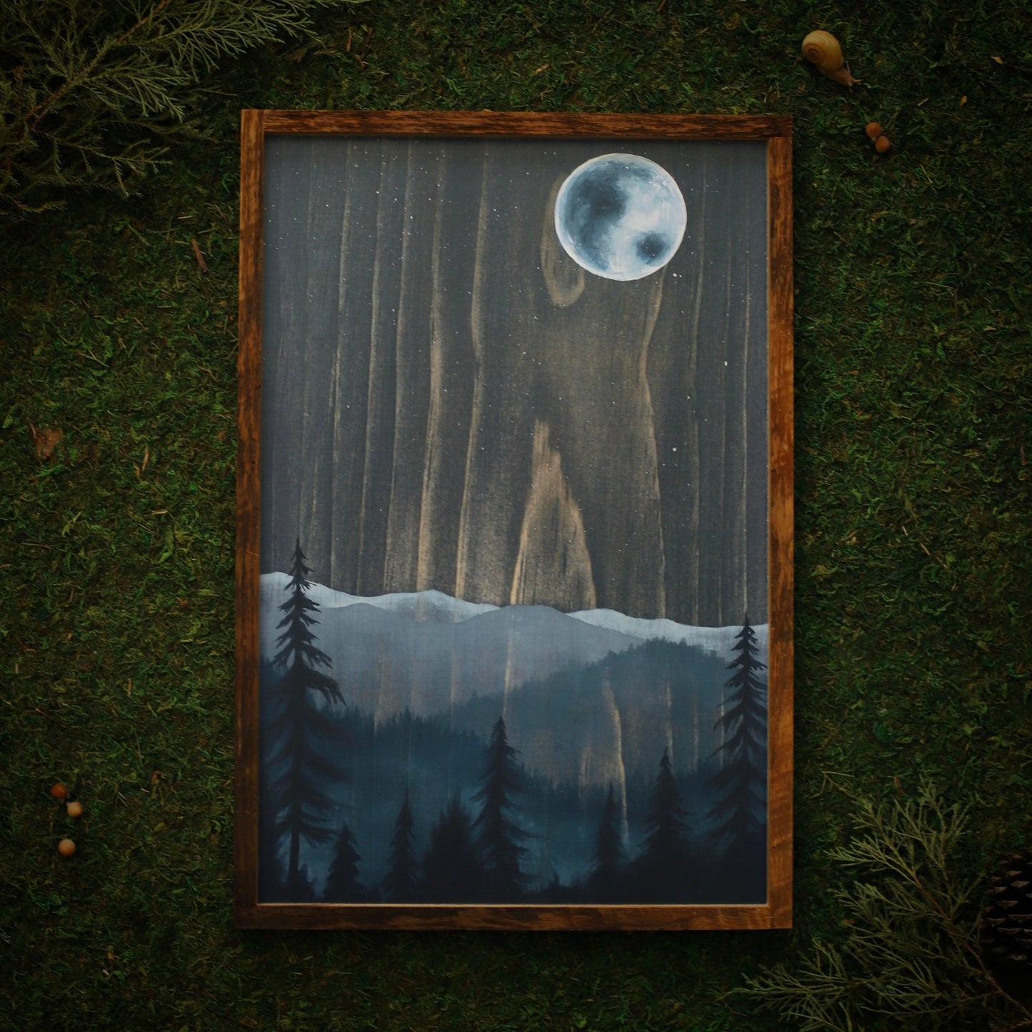 “Blue Moon" 12x18" Framed Print - Havyn