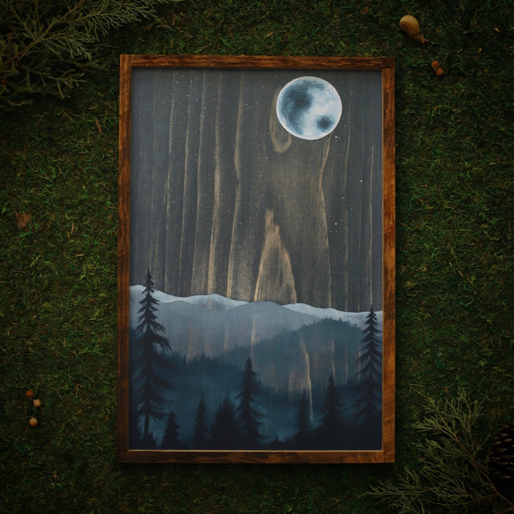 “Blue Moon" 12x18" Framed Print - Havyn