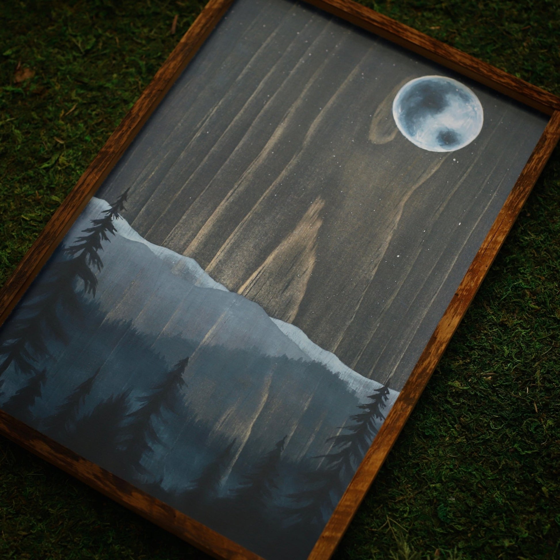 “Blue Moon" 12x18" Framed Print - Havyn