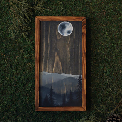 “Blue Moon" 6x12" Framed Print - Havyn