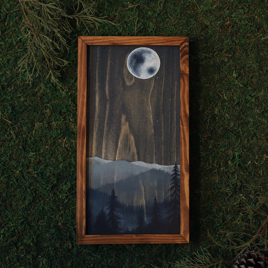 “Blue Moon" 6x12" Framed Print - Havyn