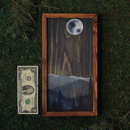 “Blue Moon" 6x12" Framed Print - Havyn