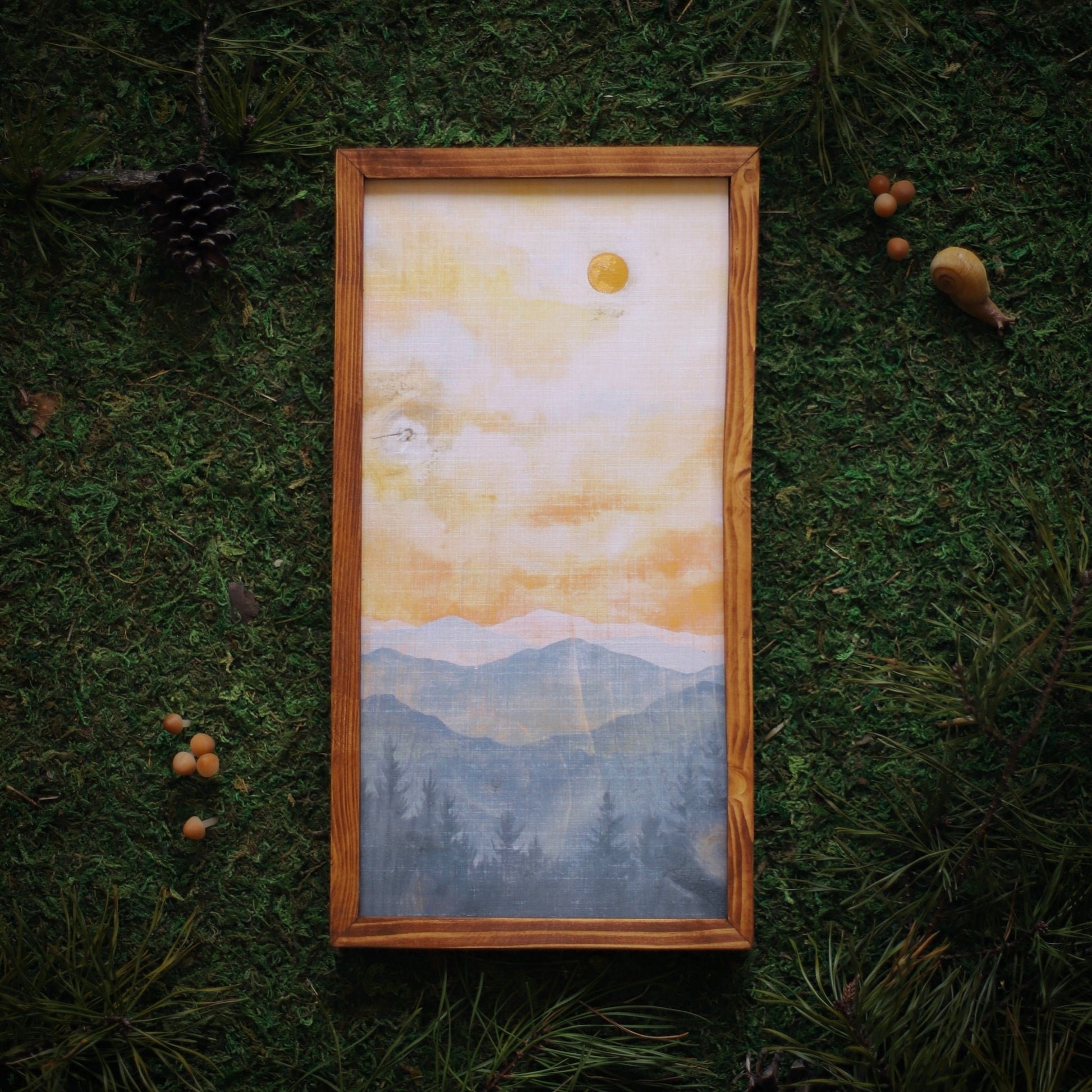 "Blue Ridge Sunrise" 6x12" Framed Print - Havyn
