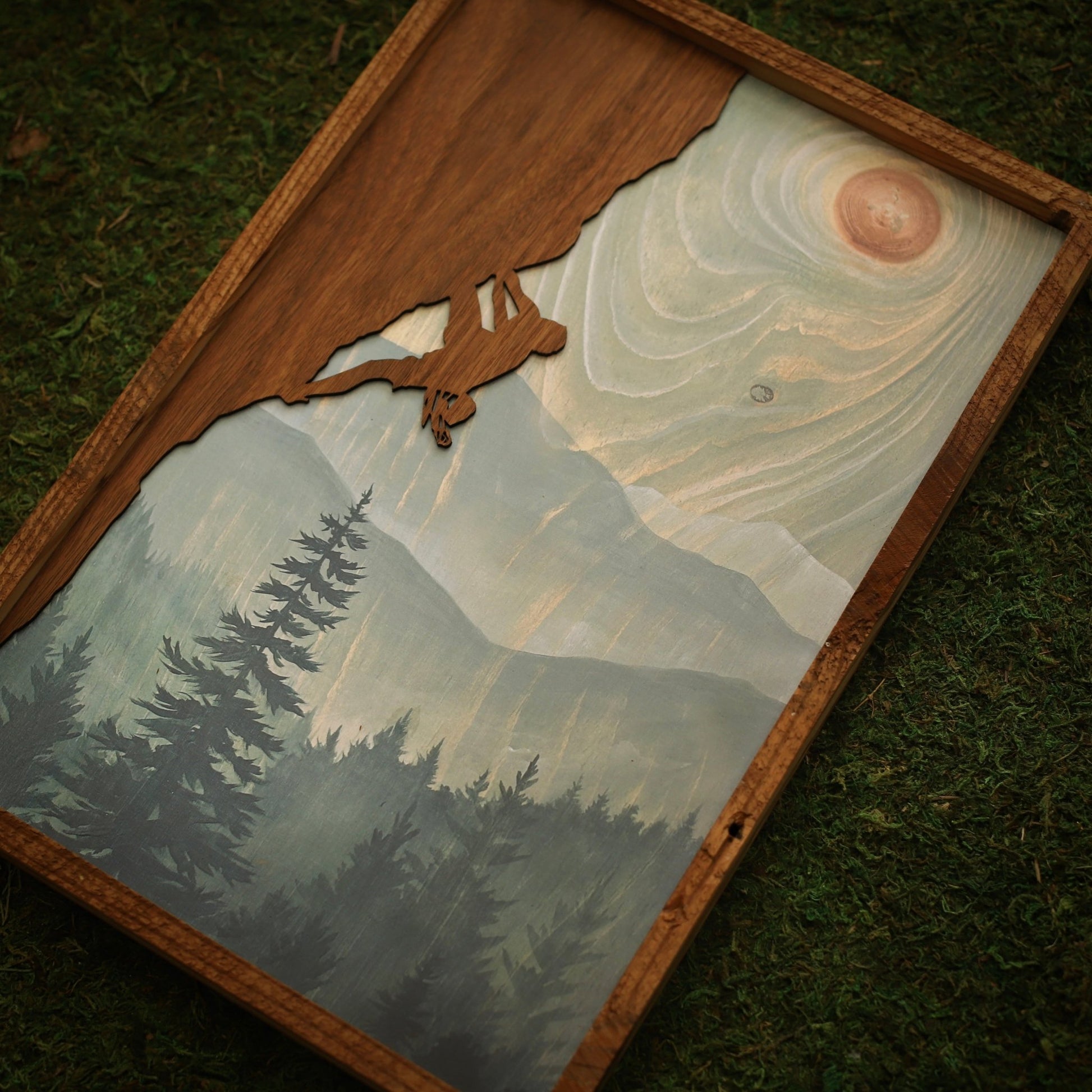 “Cascade Summer" 12x18" Rock Climbing Framed Print - Havyn