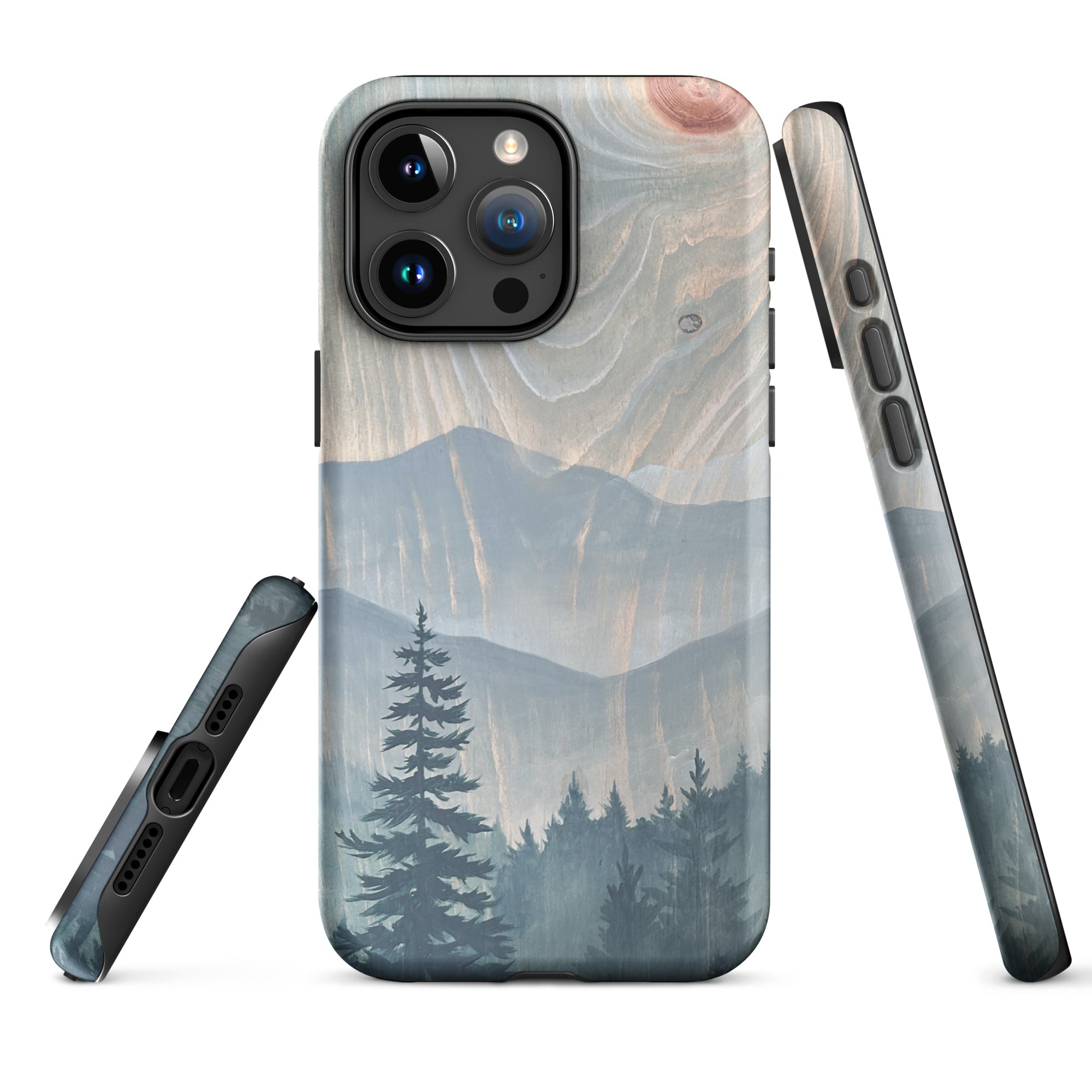 “Cascade Summer” iPhone Case – Misty Mountain Forest Art Design – Havyn