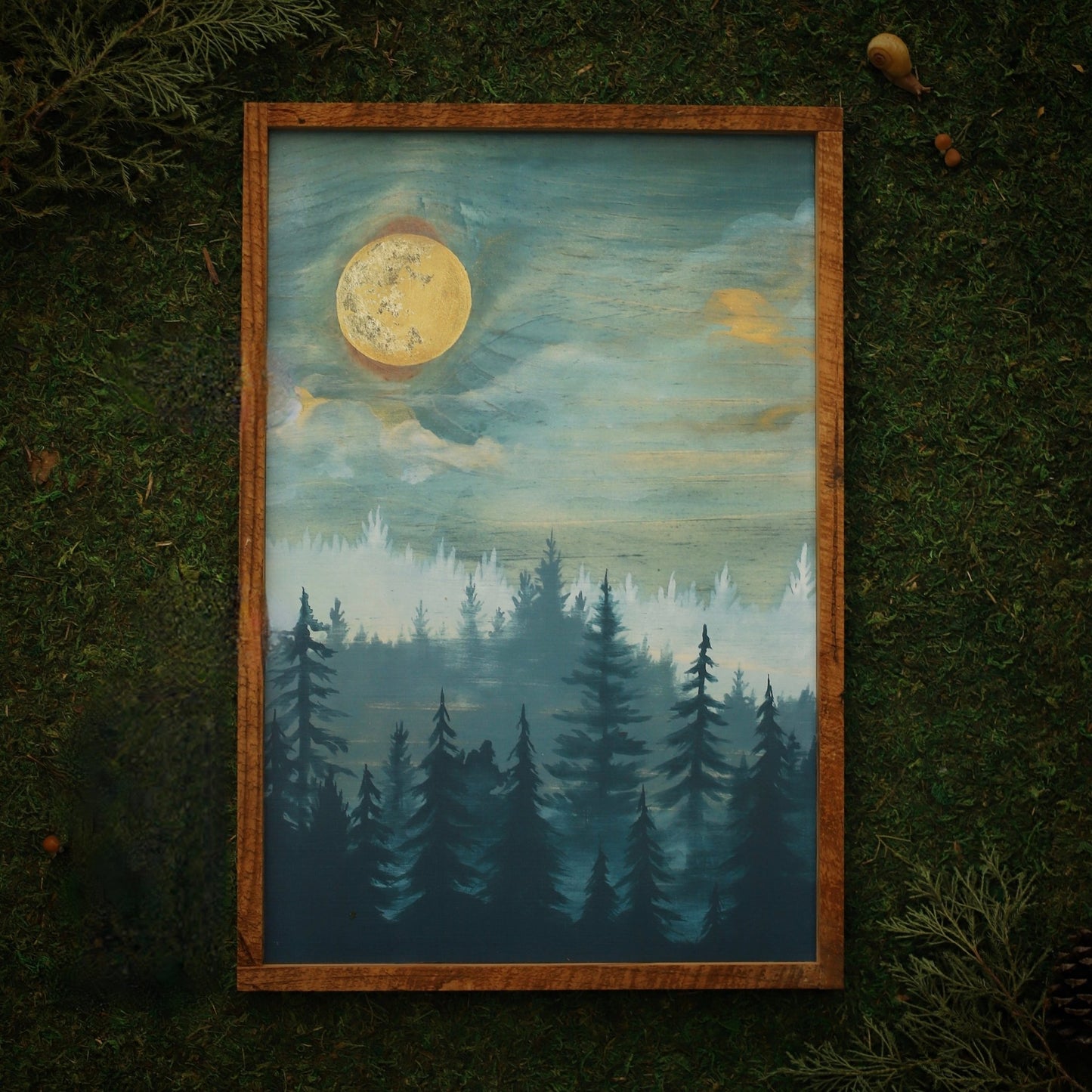 “Evergreen Mist" 12x18" Framed Print - Havyn