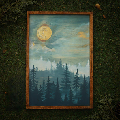 “Evergreen Mist" 12x18" Framed Print - Havyn