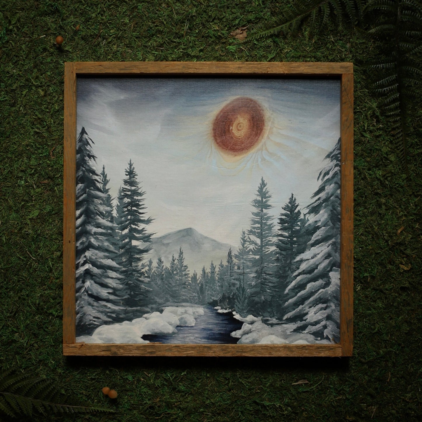 “High Peaks Winter" Square Framed Print - Havyn