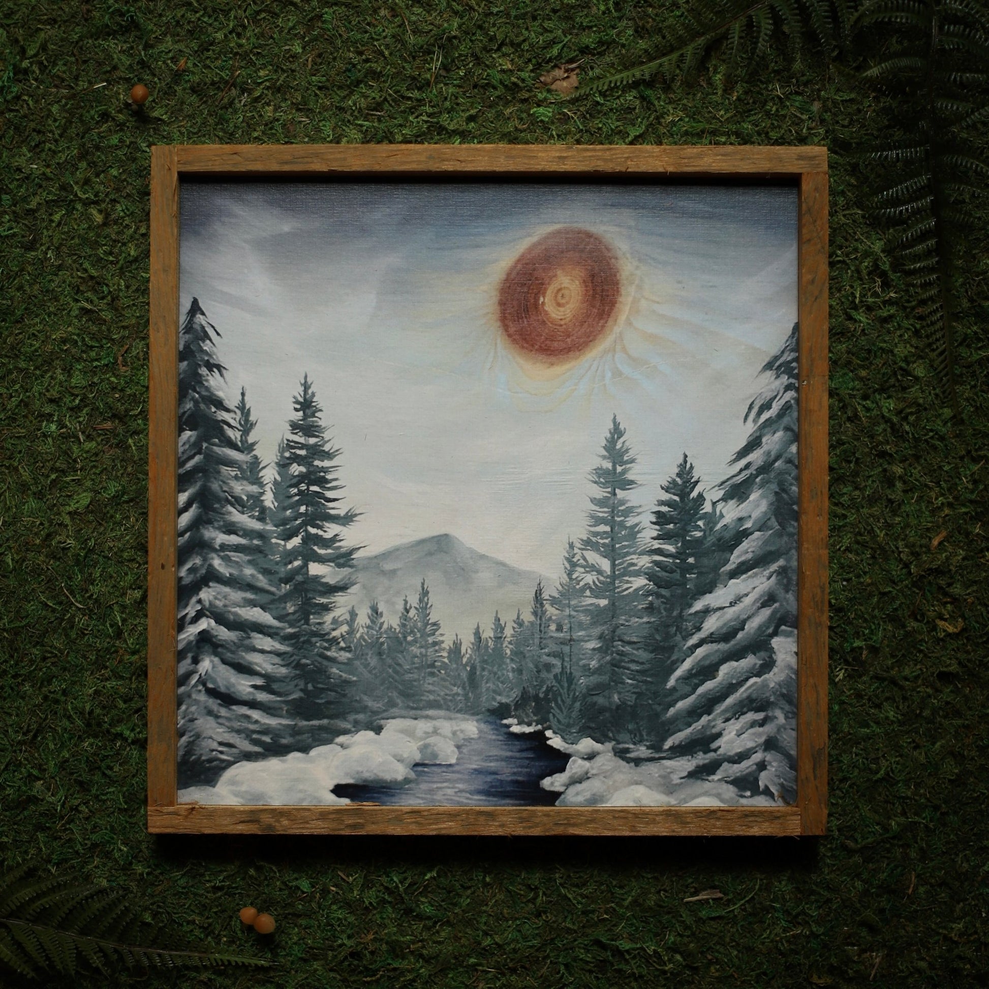 “High Peaks Winter" Square Framed Print - Havyn