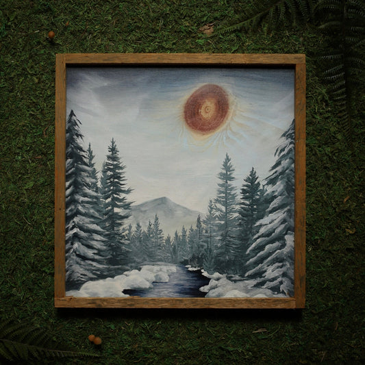 “High Peaks Winter" Square Framed Print - Havyn