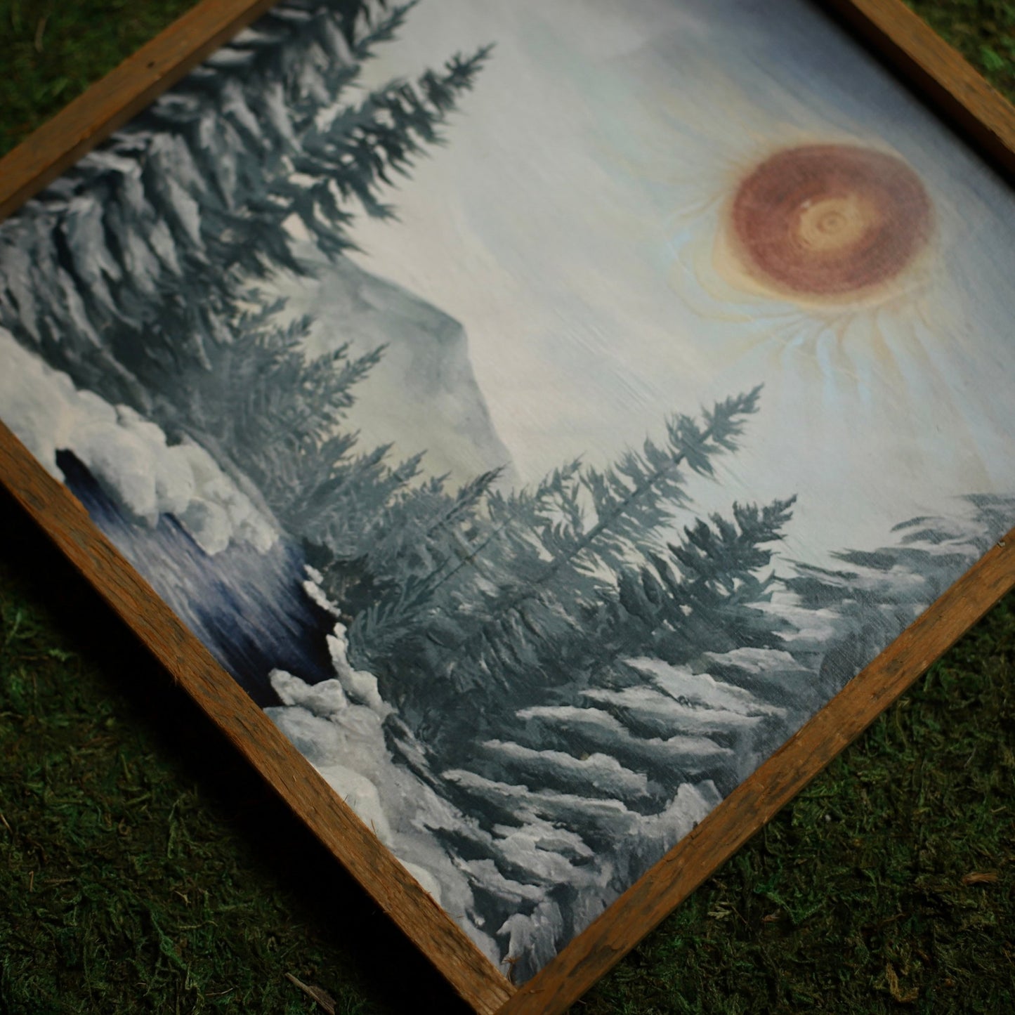 “High Peaks Winter" Square Framed Print - Havyn