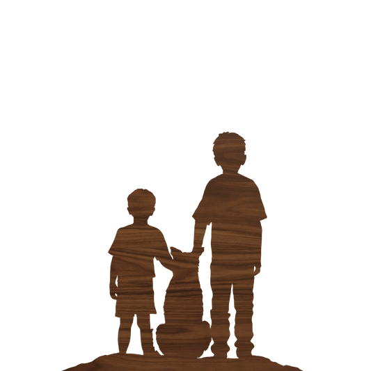 Kids with Dog