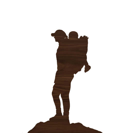 Mama Hiker Carrying Baby