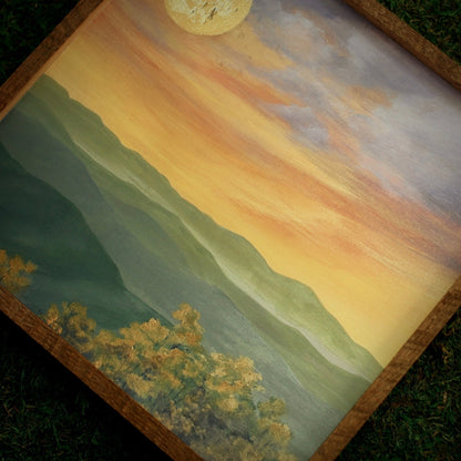 “McAfee Knob in Spring" Square Framed Print - Havyn