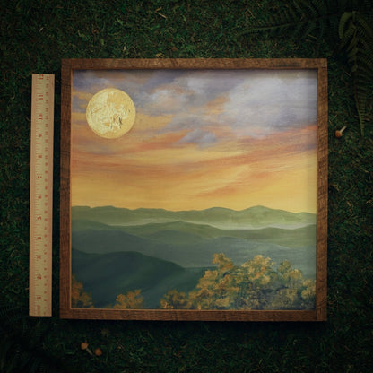 “McAfee Knob in Spring" Square Framed Print - Havyn