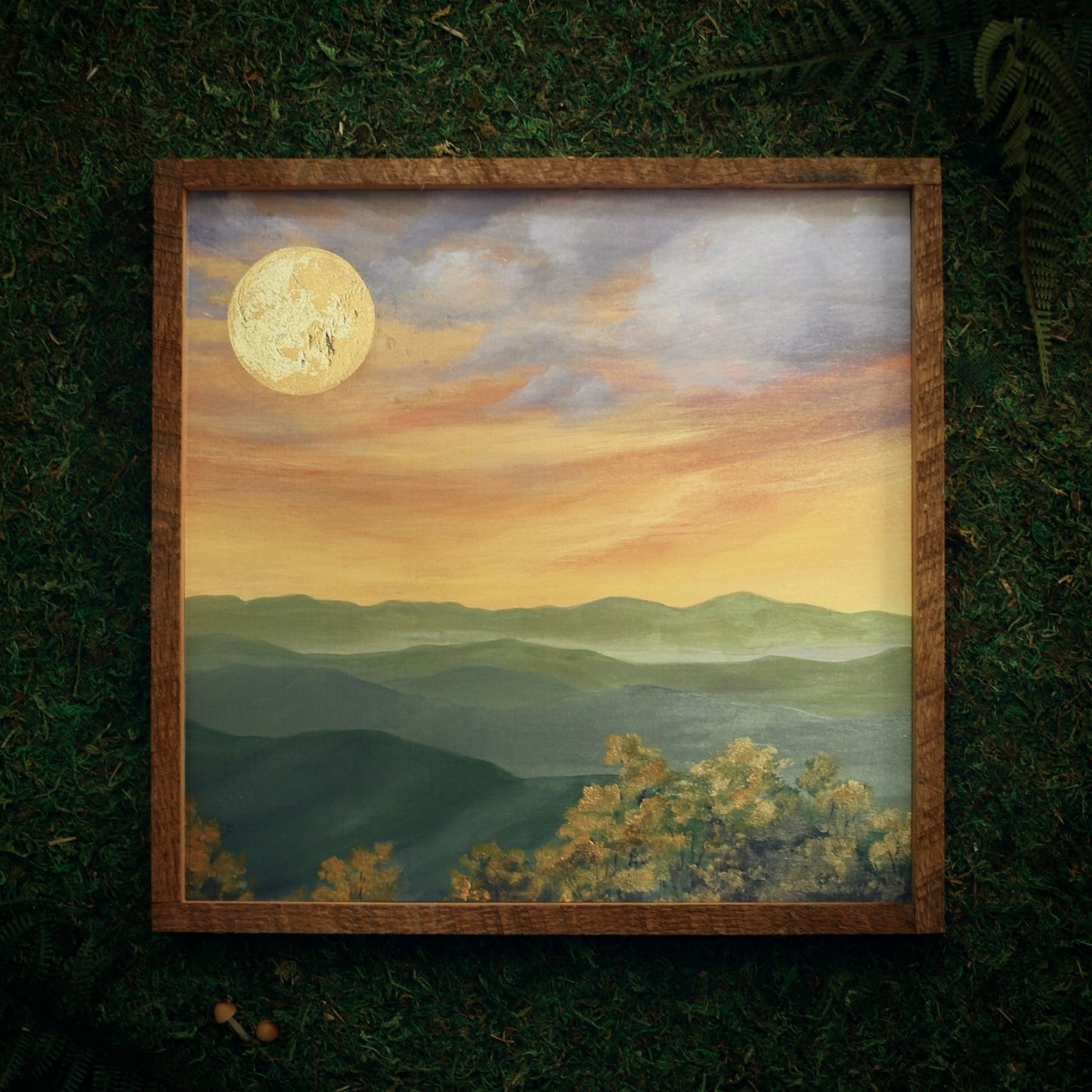 “McAfee Knob in Spring" Square Framed Print - Havyn