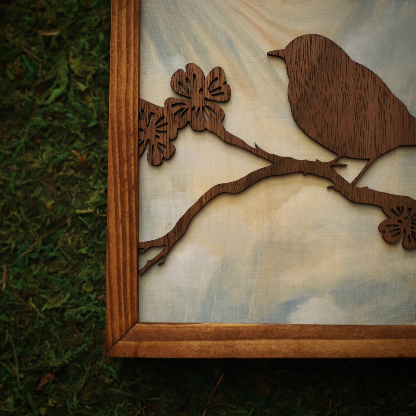 “Mom's Bluebird" 6x6" Framed Print - Havyn