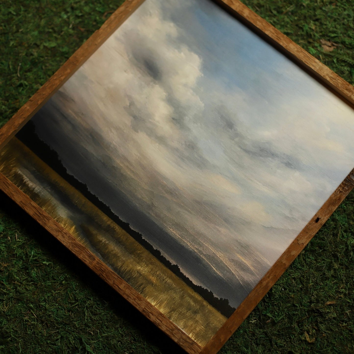 “Moody Marsh" 12x12" Framed Print - Havyn