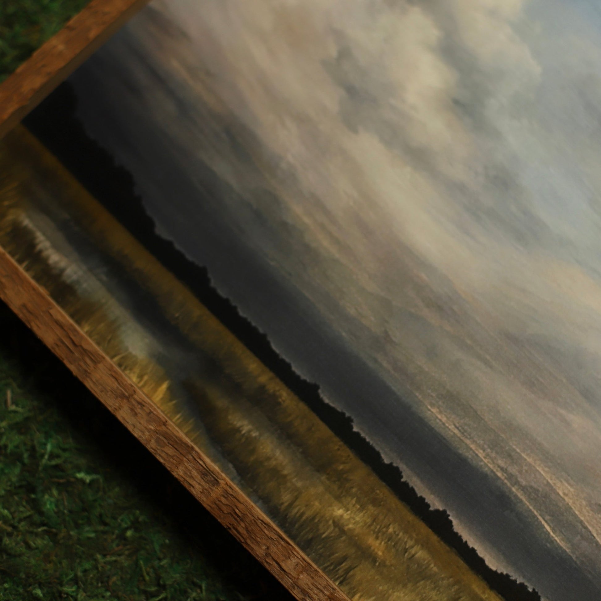 “Moody Marsh" 12x12" Framed Print - Havyn