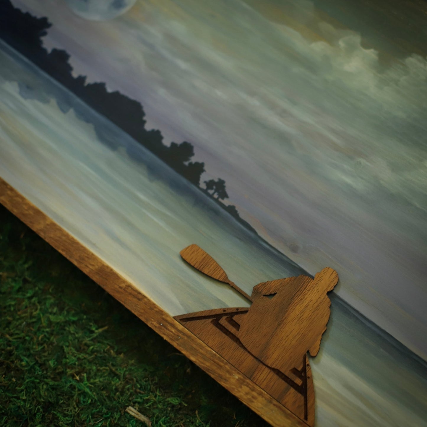 “Moonlit Paddle” Original Painting - Havyn