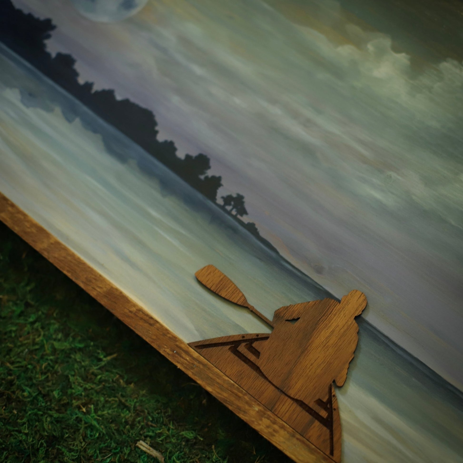“Moonlit Paddle” Original Painting - Havyn