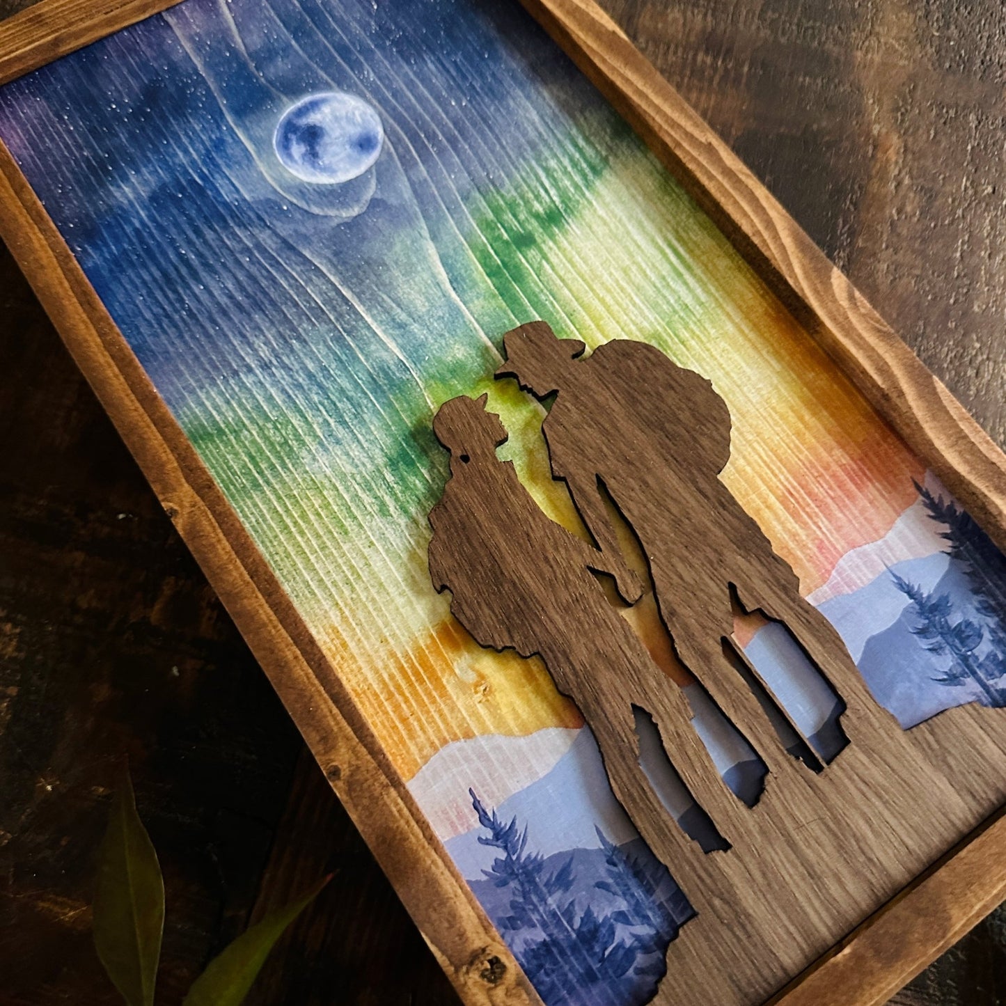 "Moonlit Spectrum" 6x12" Framed Print - Havyn