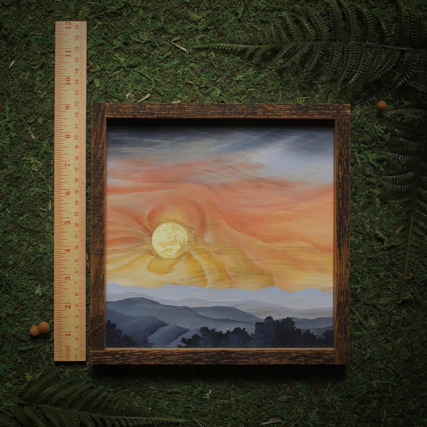 “New River Valley Blues" Square Framed Print - Havyn