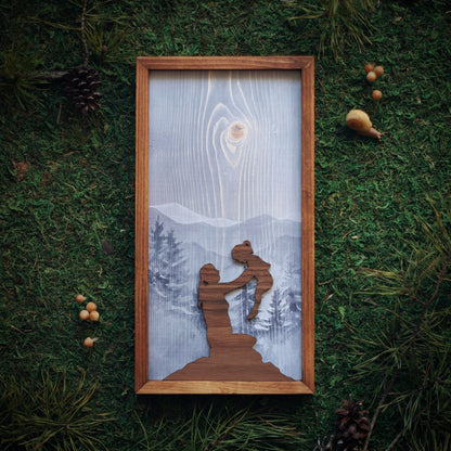 "Northwest Woods" 6x12" Framed Print - Havyn