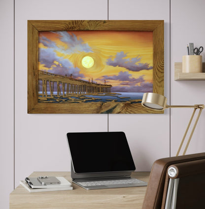 “Pier at Dawn” Original Painting - Havyn